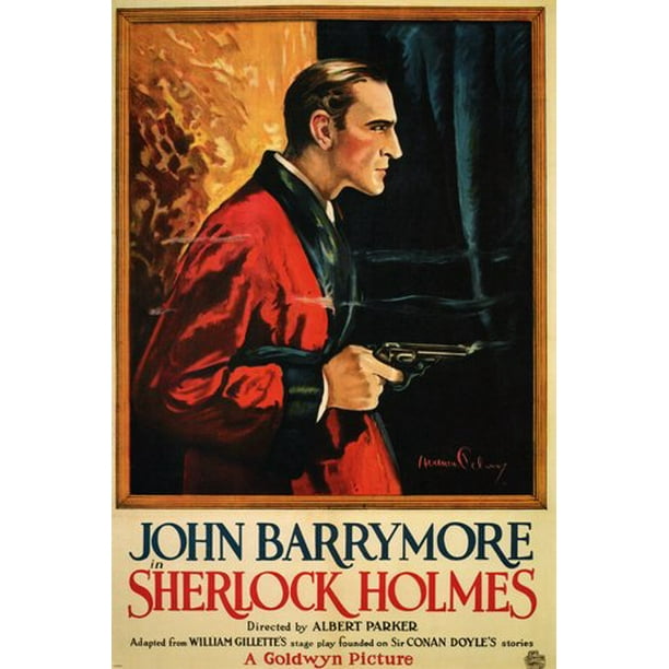 ALBERT PARKER'S SHERLOCK HOLMES movie poster John Barrymore mystery 24X36 PW0